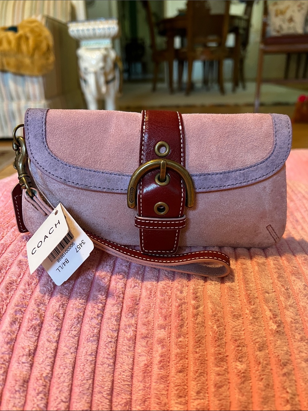 Coach Y2K SoHo Suede Wristlet - Picture 2 of 16